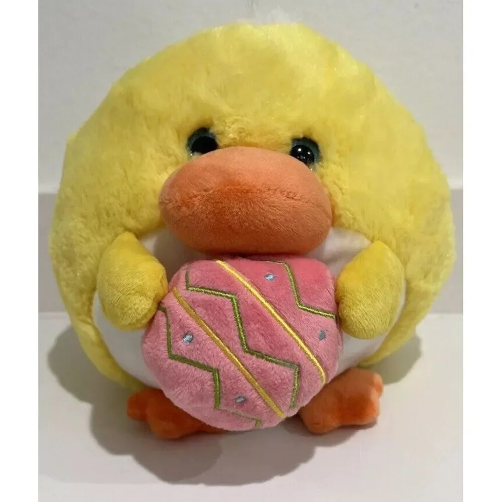 HugFun Round Yellow Chick Plush 8